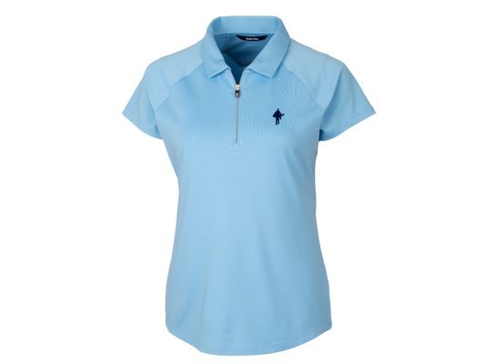 Forge Stretch Womens Polo Baby Blue